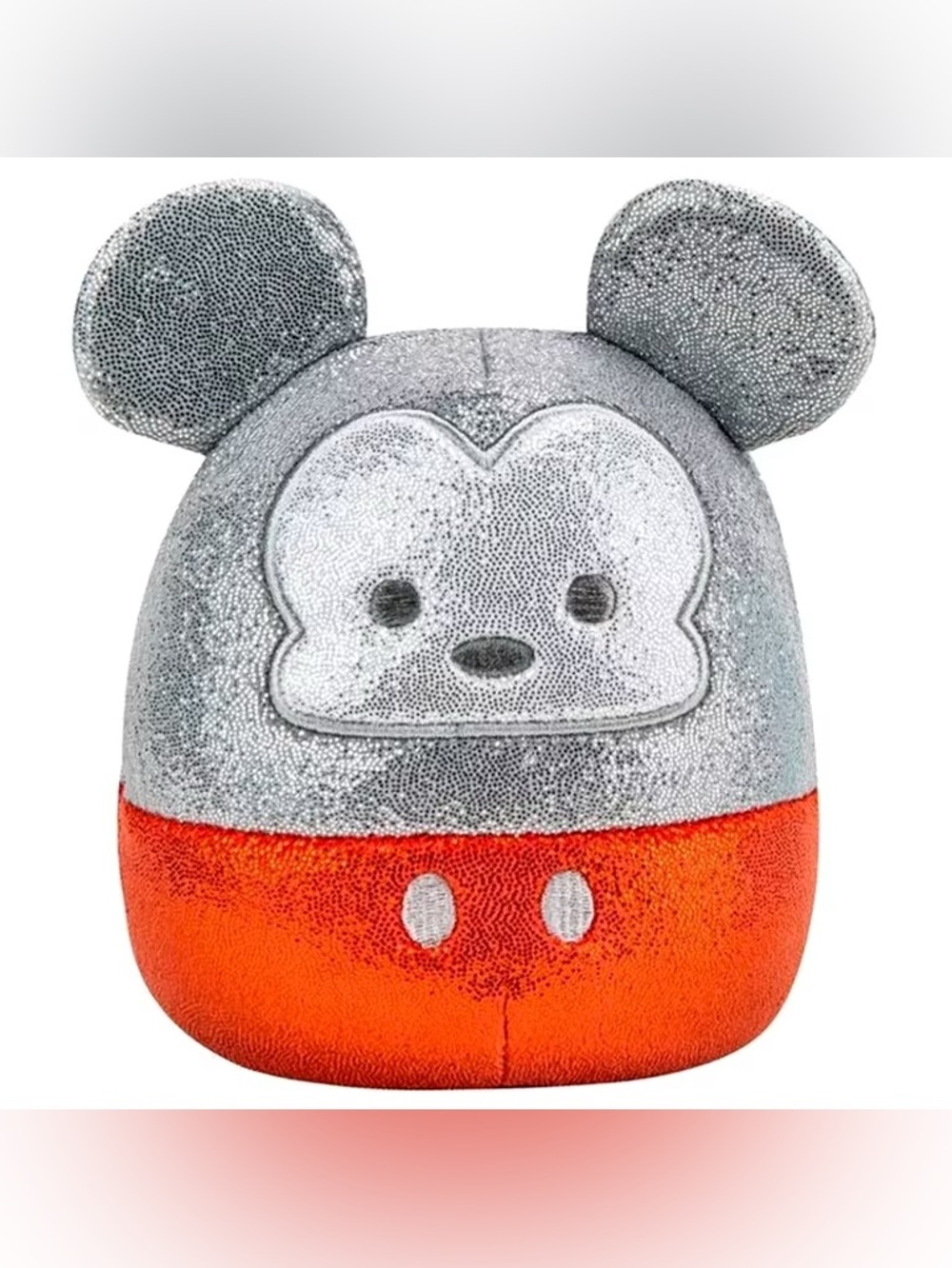 Disney Squishmallow Plush Mickey Mouse 5" inch silver sparkle collectible